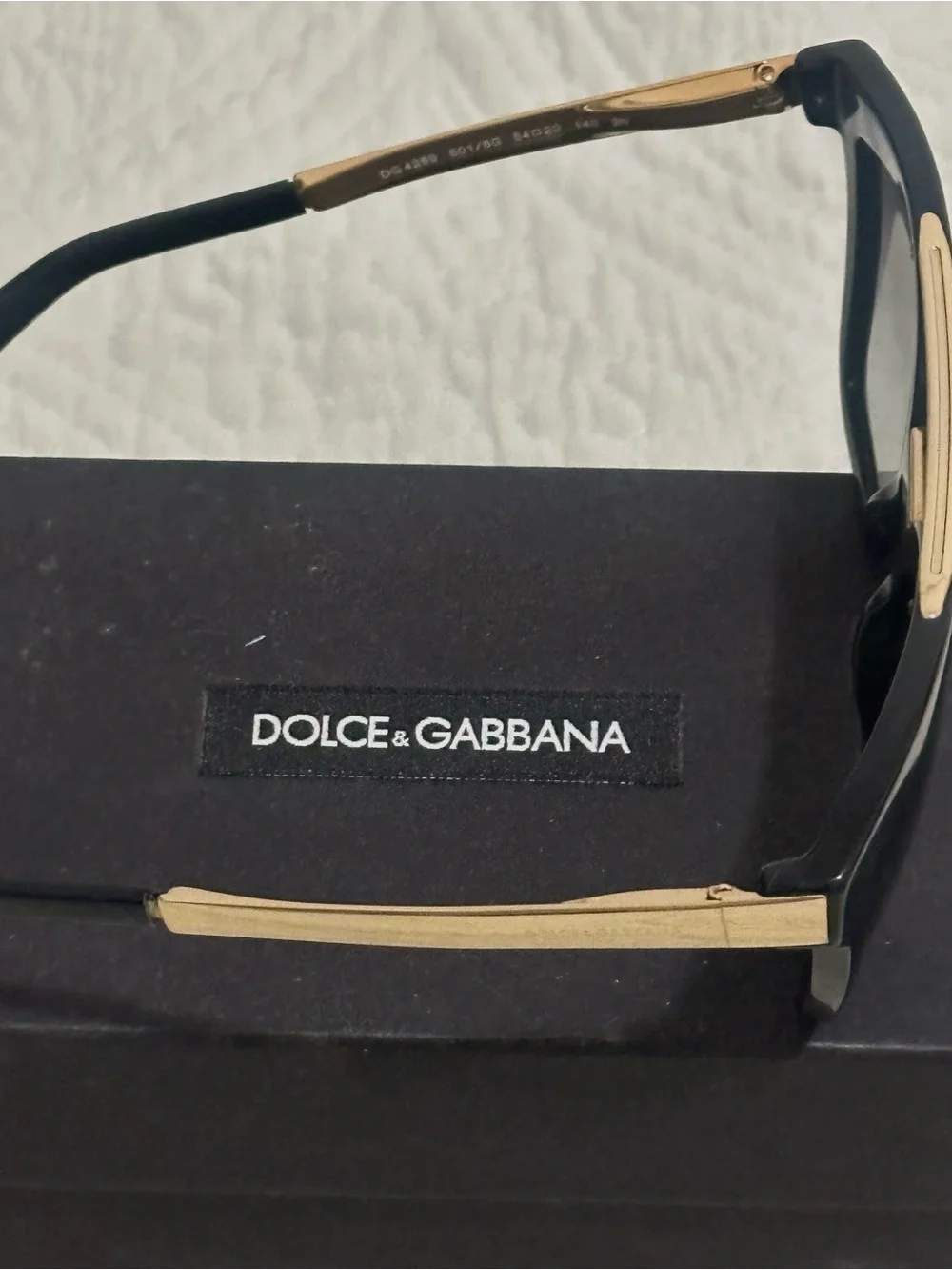 Dolce & Gabbana Black Eyewear Case with Logo Patch